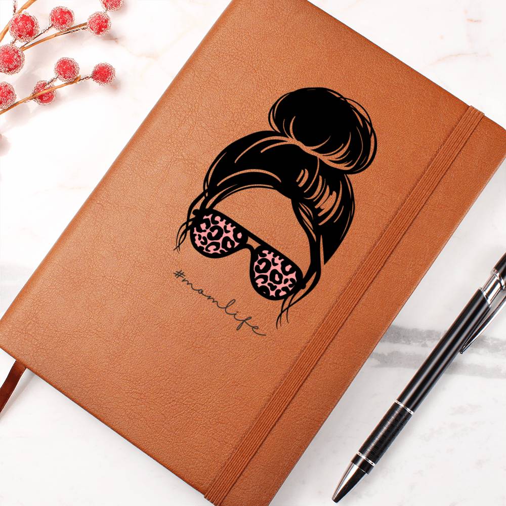 Mom Life - Vegan Leather Notebook