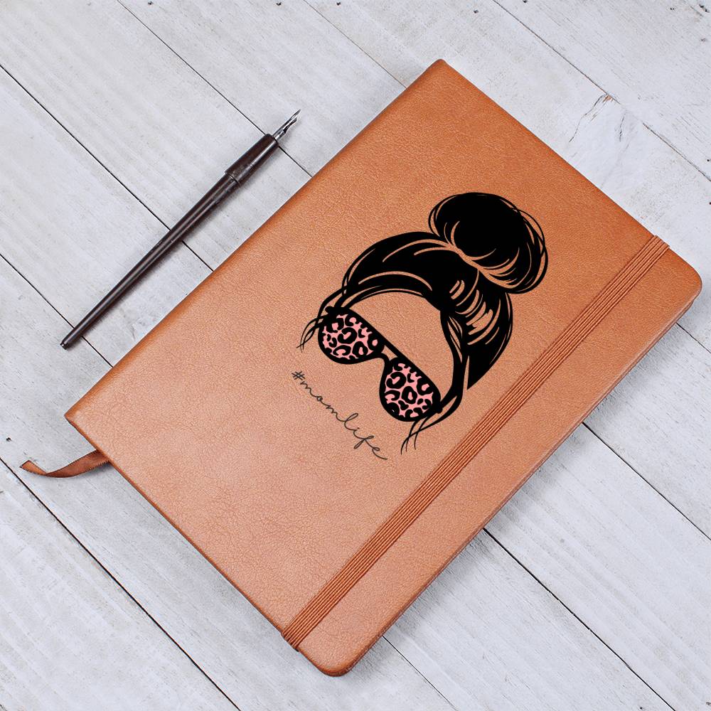 Mom Life - Vegan Leather Notebook