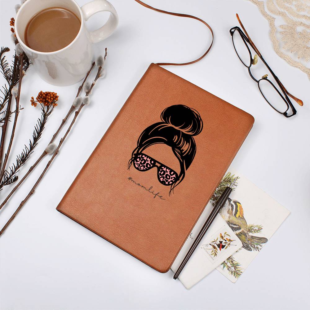 Mom Life - Vegan Leather Notebook