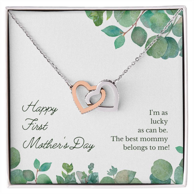 Interlocking Hearts Necklace- FIRST Mother's Day!