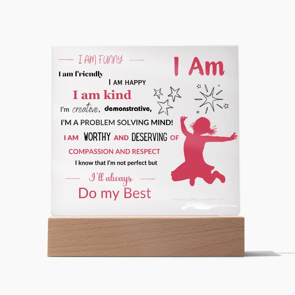 Daughter / Granddaughter Affirmations Collection - with Optional Night Light - Style 1