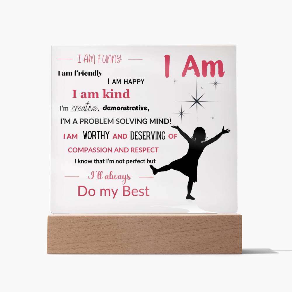 Daughter / Granddaughter Affirmations Collection - with Optional Night Light- Style 2