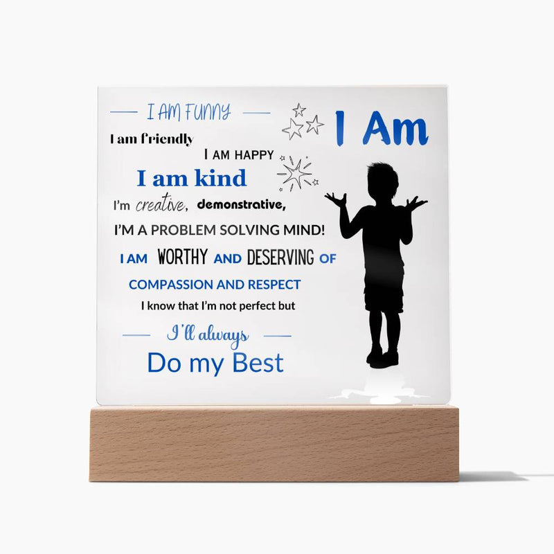 Son/Grandson- Affirmations Collection -   with optional Night Light- Style 1