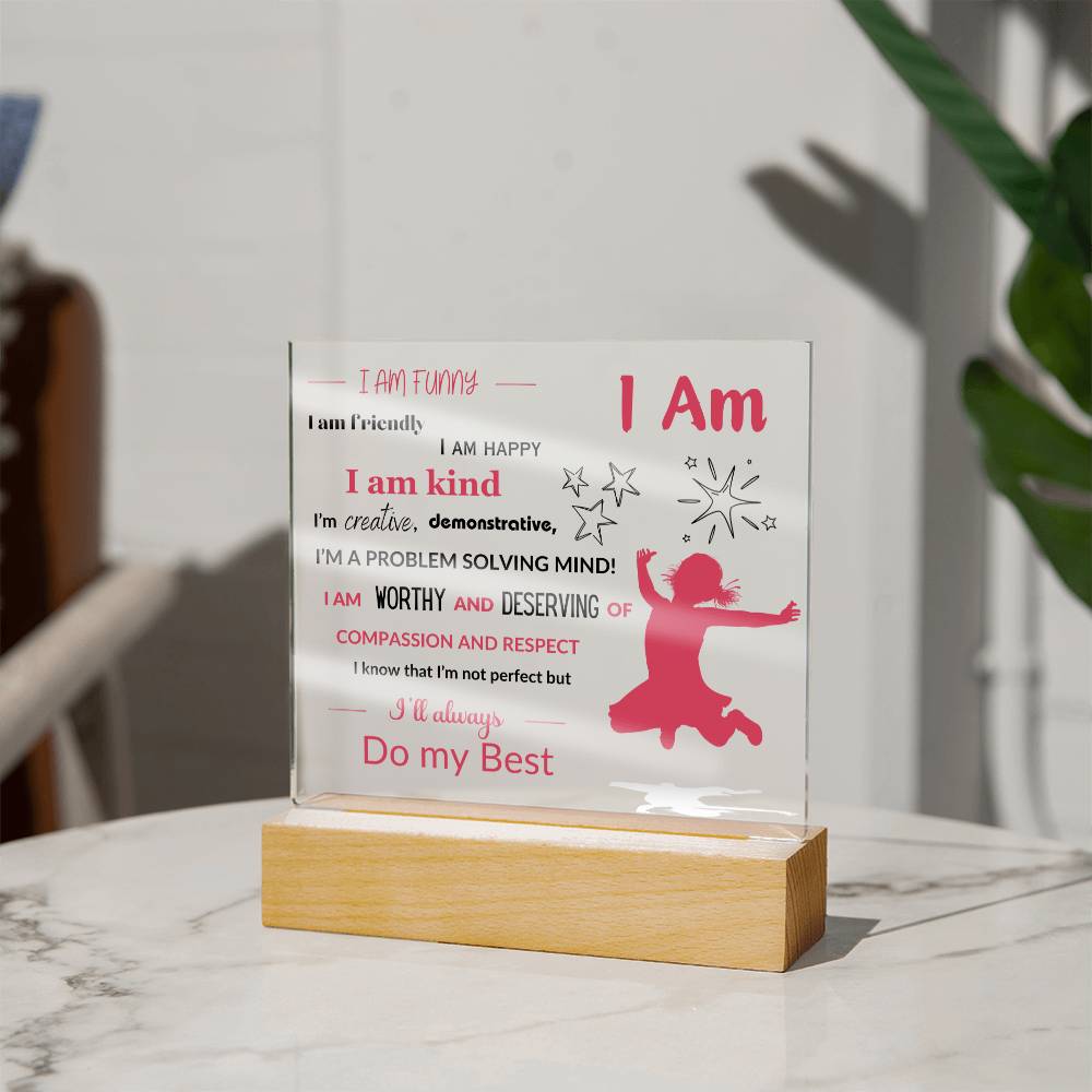 Daughter / Granddaughter Affirmations Collection - with Optional Night Light - Style 1