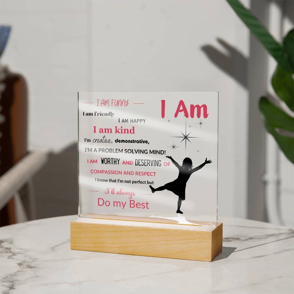 Daughter / Granddaughter Affirmations Collection - with Optional Night Light- Style 2