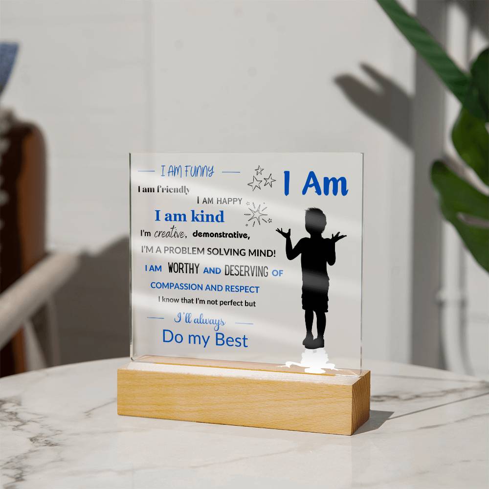 Son/Grandson- Affirmations Collection -   with optional Night Light- Style 1