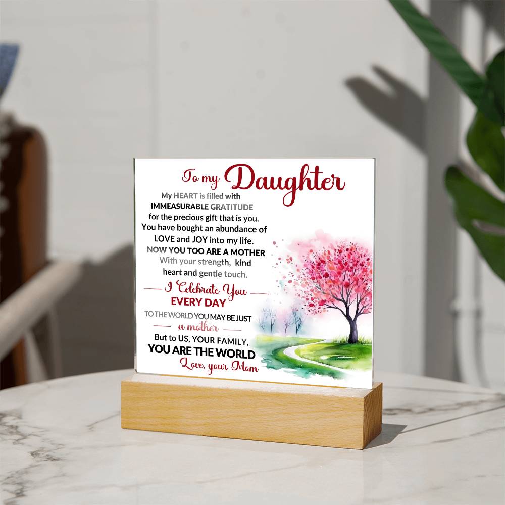 Celebrate Your Daughter being a MOM with this Exclusive Plaque