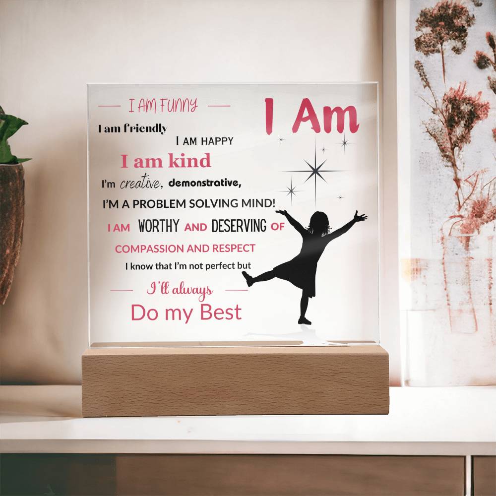 Daughter / Granddaughter Affirmations Collection - with Optional Night Light- Style 2