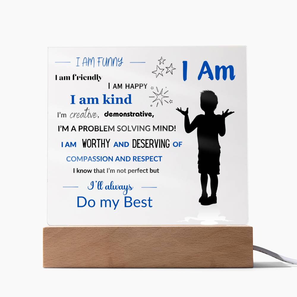 Son/Grandson- Affirmations Collection -   with optional Night Light- Style 1