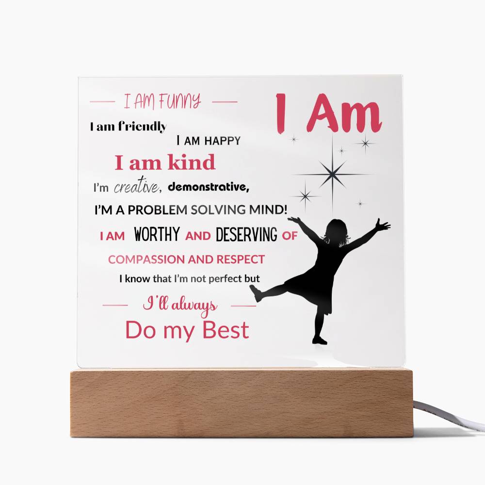 Daughter / Granddaughter Affirmations Collection - with Optional Night Light- Style 2