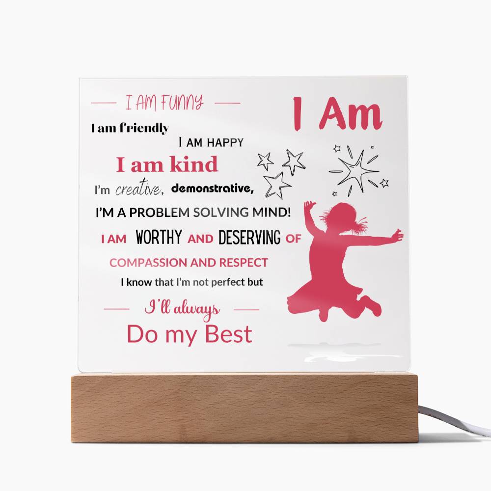 Daughter / Granddaughter Affirmations Collection - with Optional Night Light - Style 1