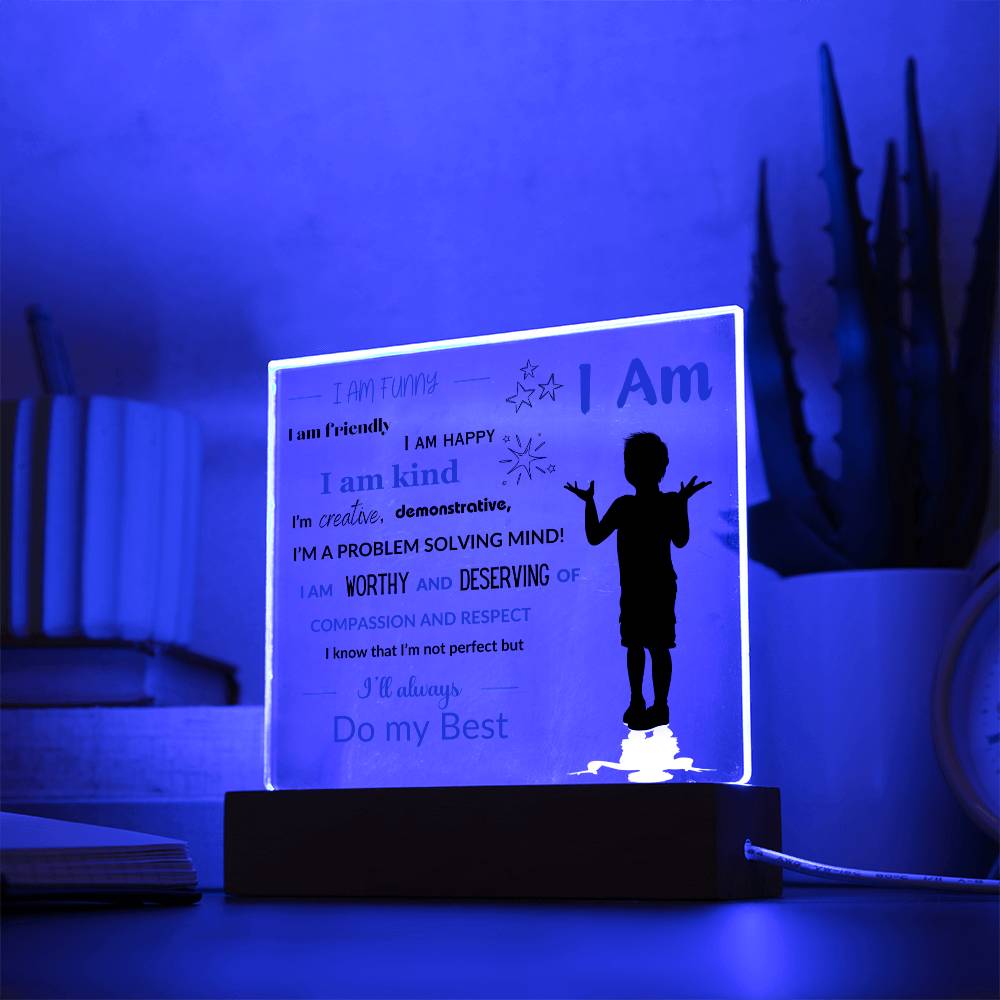 Son/Grandson- Affirmations Collection -   with optional Night Light- Style 1