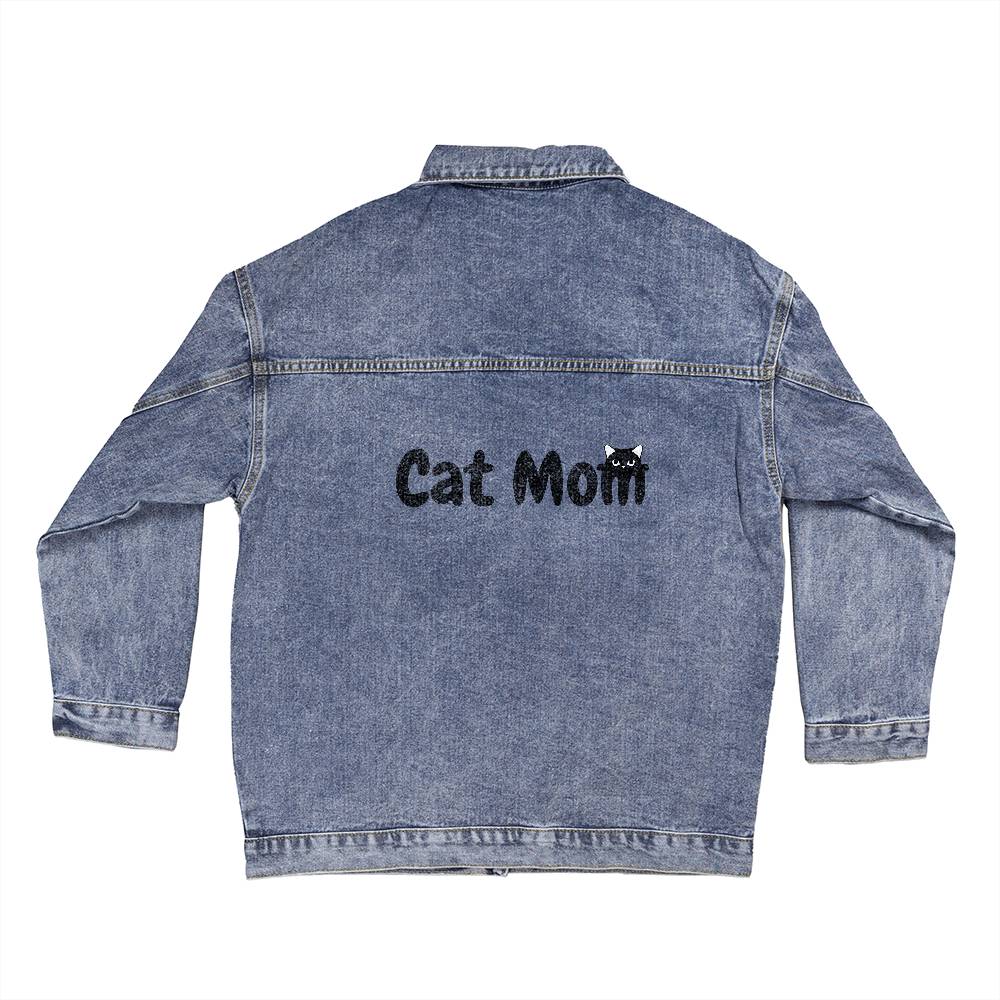 Cat Mom Denim Jacket