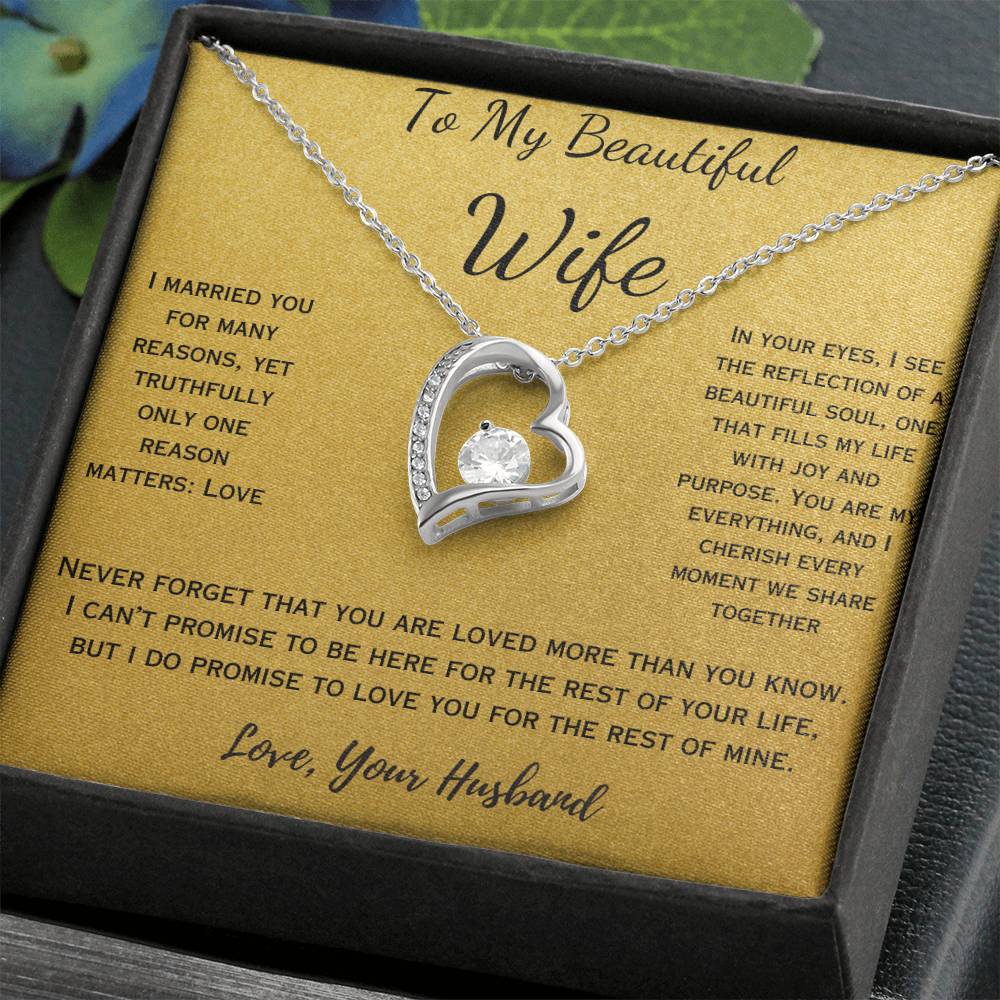 I Love You For Many Reasons- Necklace for Beautiful Wife