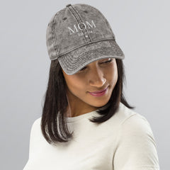 MOM- Est 2024,  Vintage Cotton Twill Cap