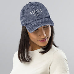 MOM- Est 2024,  Vintage Cotton Twill Cap