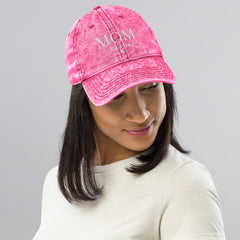 MOM- Est 2024,  Vintage Cotton Twill Cap