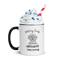 Pet This Pup Mug with Color Inside