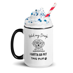 Pet This Pup Mug with Color Inside