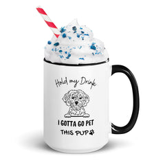 Pet This Pup Mug with Color Inside