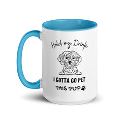 Pet This Pup Mug with Color Inside