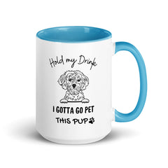 Pet This Pup Mug with Color Inside