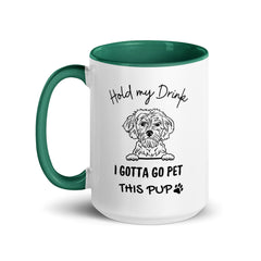 Pet This Pup Mug with Color Inside