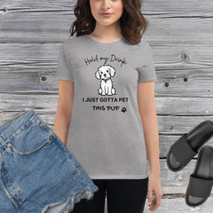 Pet This Pup 2 ! Women's short sleeve t-shirt